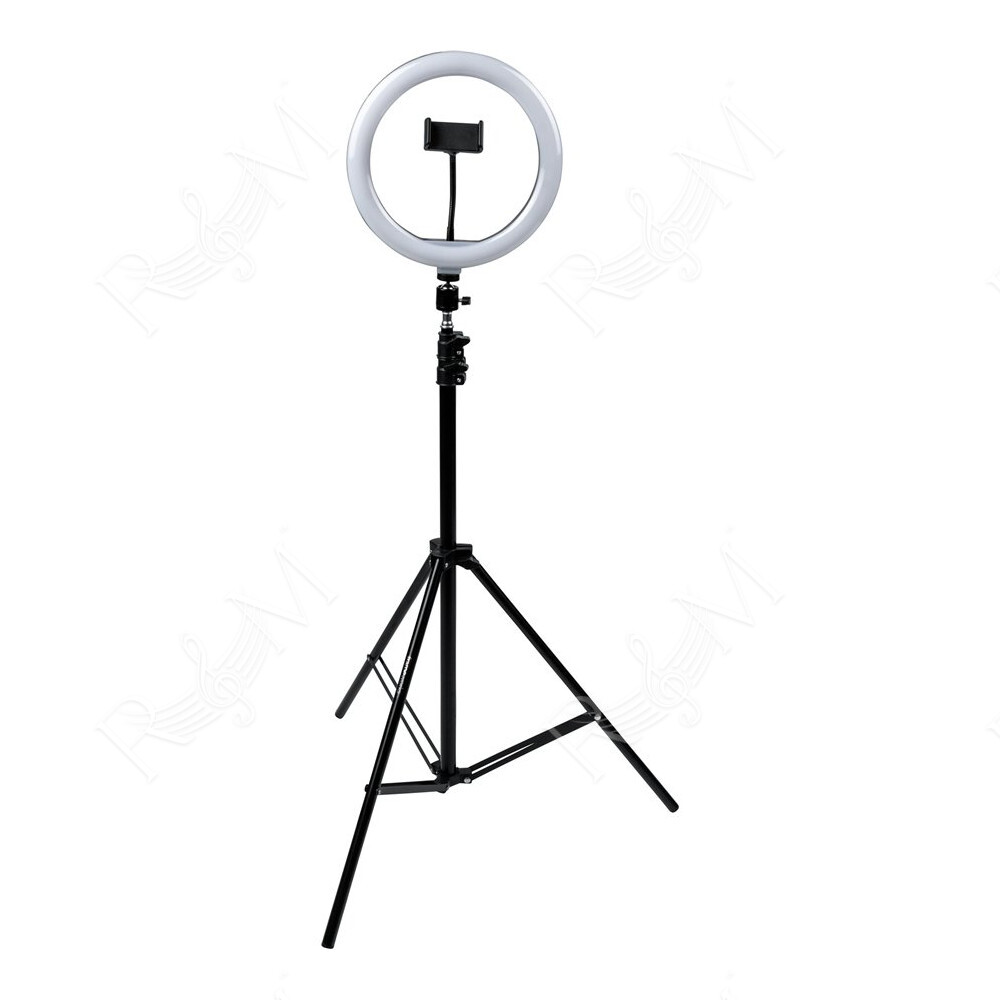 GFW-RINGLIGHTTRIPD Ring Light con treppiede e supporto per smartphone