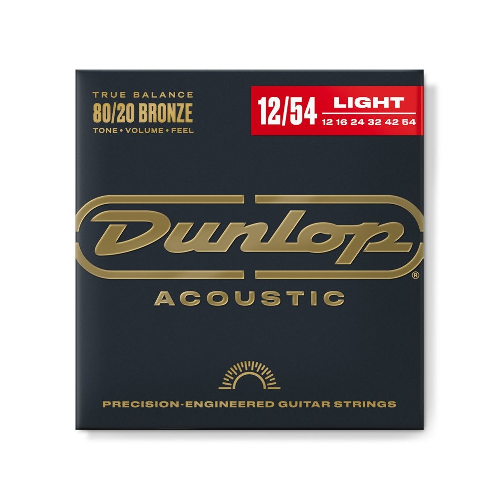 DAB1254 Acoustic 80/20 Bronze, Light Set/6