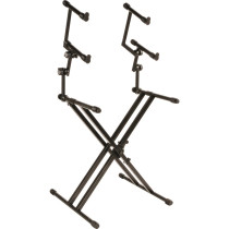 QL/623 Supporto Professionale per 3 Tastiere con Struttura "X" e Telaio Doppio