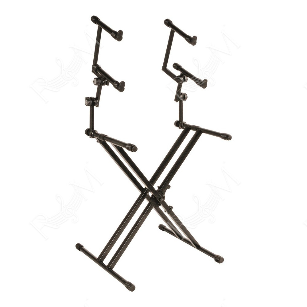 QL/623 Supporto Professionale per 3 Tastiere con Struttura "X" e Telaio Doppio