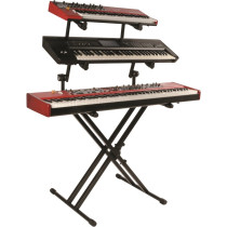 QL/623 Supporto Professionale per 3 Tastiere con Struttura "X" e Telaio Doppio