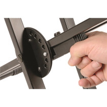 QL/646 Supporto Professionale per Tastiera con Struttura "X" e Telaio Doppio