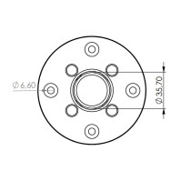 SC/235 Flangia in alluminio per speaker