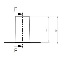SC/235 Flangia in alluminio per speaker