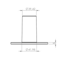 SC/235 Flangia in alluminio per speaker