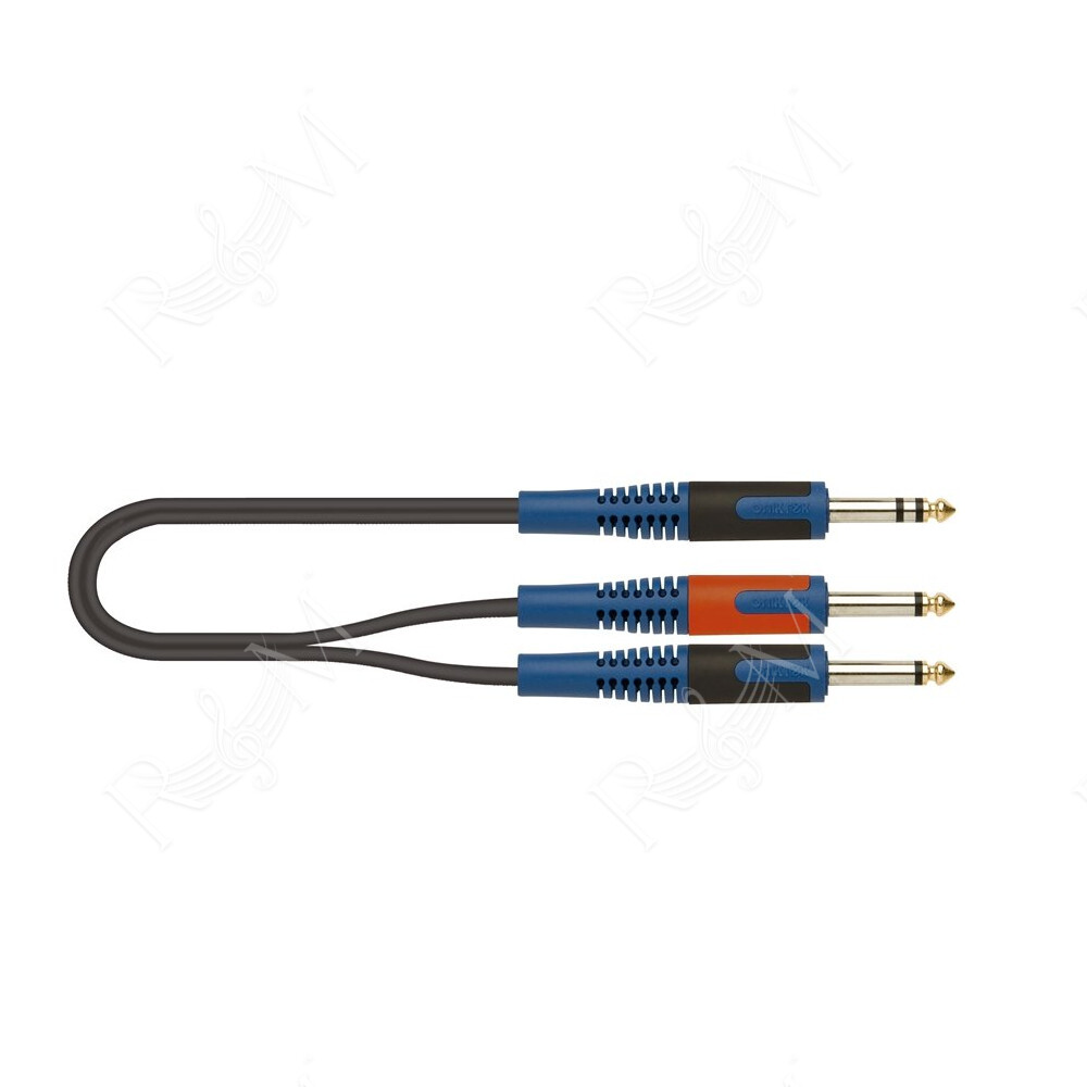 RKSA/100-5 Jack TRS Stereo 6.3 / 2x Jack TS Mono 6.3 5 mt
