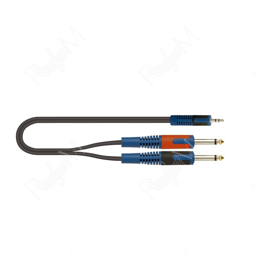 RKSA/140-5 Minijack TRS Stereo 3.5 / 2x Jack TS Mono 6.3 5 mt