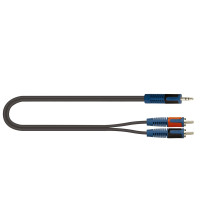 RKSA/150-5 Minijack TRS Stereo 3.5 / 2x Spina Phono RCA 5 mt