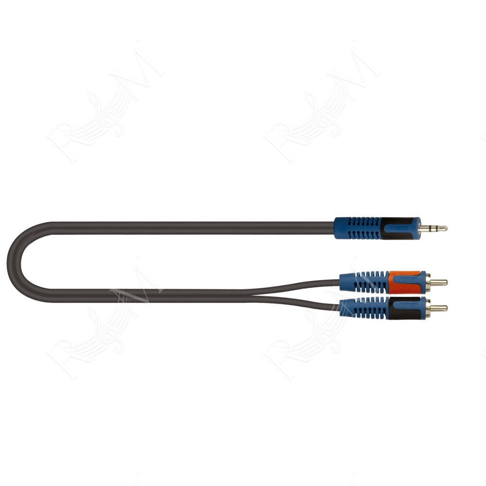 RKSA/150-5 Minijack TRS Stereo 3.5 / 2x Spina Phono RCA 5 mt
