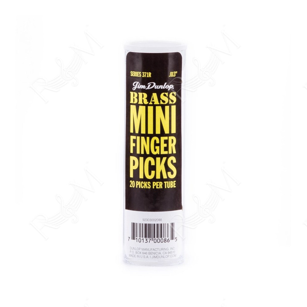 371R BRASS MINI FINGER .013 - TUBO 20 PLETTRI