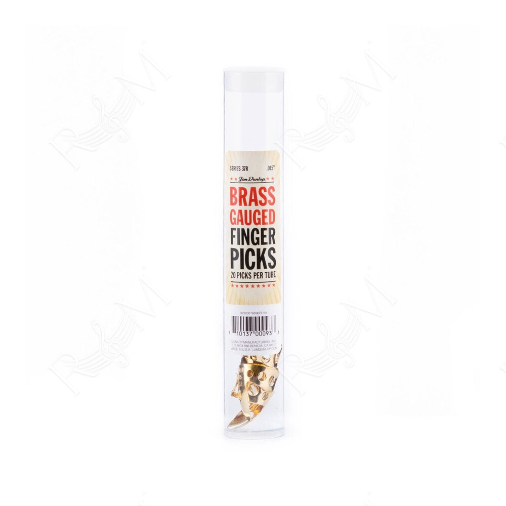 37R BRASS FINGER .015 - TUBO 20 PLETTRI