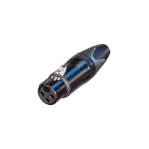 NC/354 BG Cannon XLR 3 Poli Femmina Nero Neutrik (NC3FXX-B)