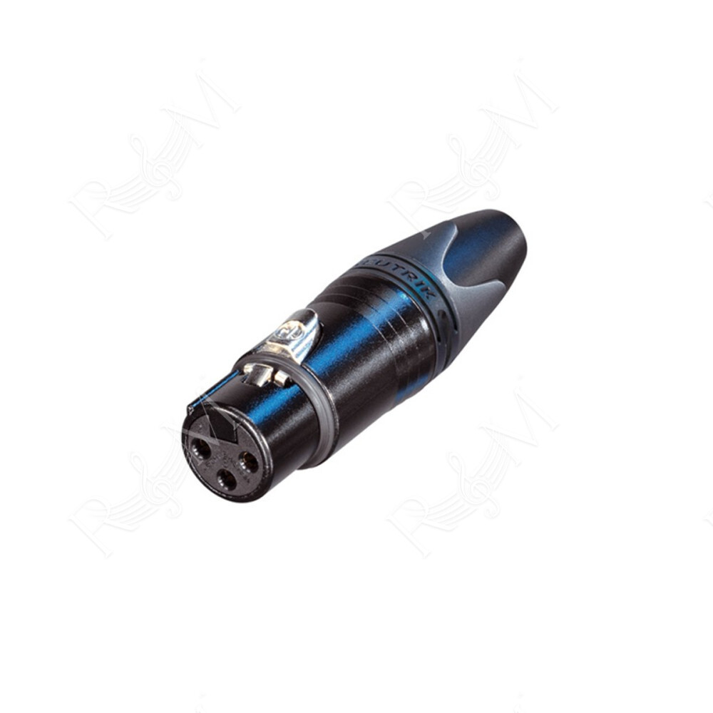 NC/354 BG Cannon XLR 3 Poli Femmina Nero Neutrik (NC3FXX-B)