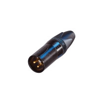NC/355 BG Cannon XLR 3 Poli Maschio Nero Neutrik (NC3MXX-B)