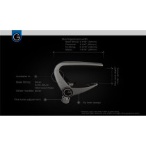 Newport 6 String Black Capo