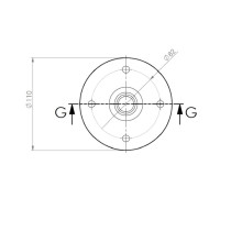 SC/107 Flangia per speaker
