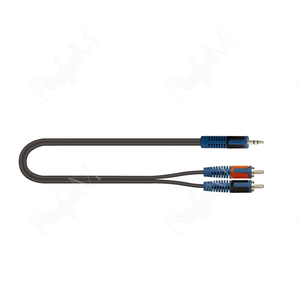 RKSA/150-1 Minijack TRS Stereo 3.5 / 2x Spina Phono RCA 1 mt