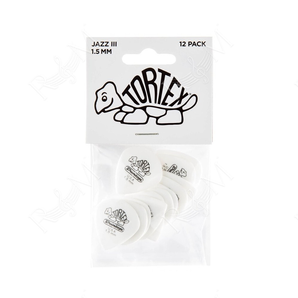 478P1.50 TORTEX WHITE JAZZ III, 1.5MM