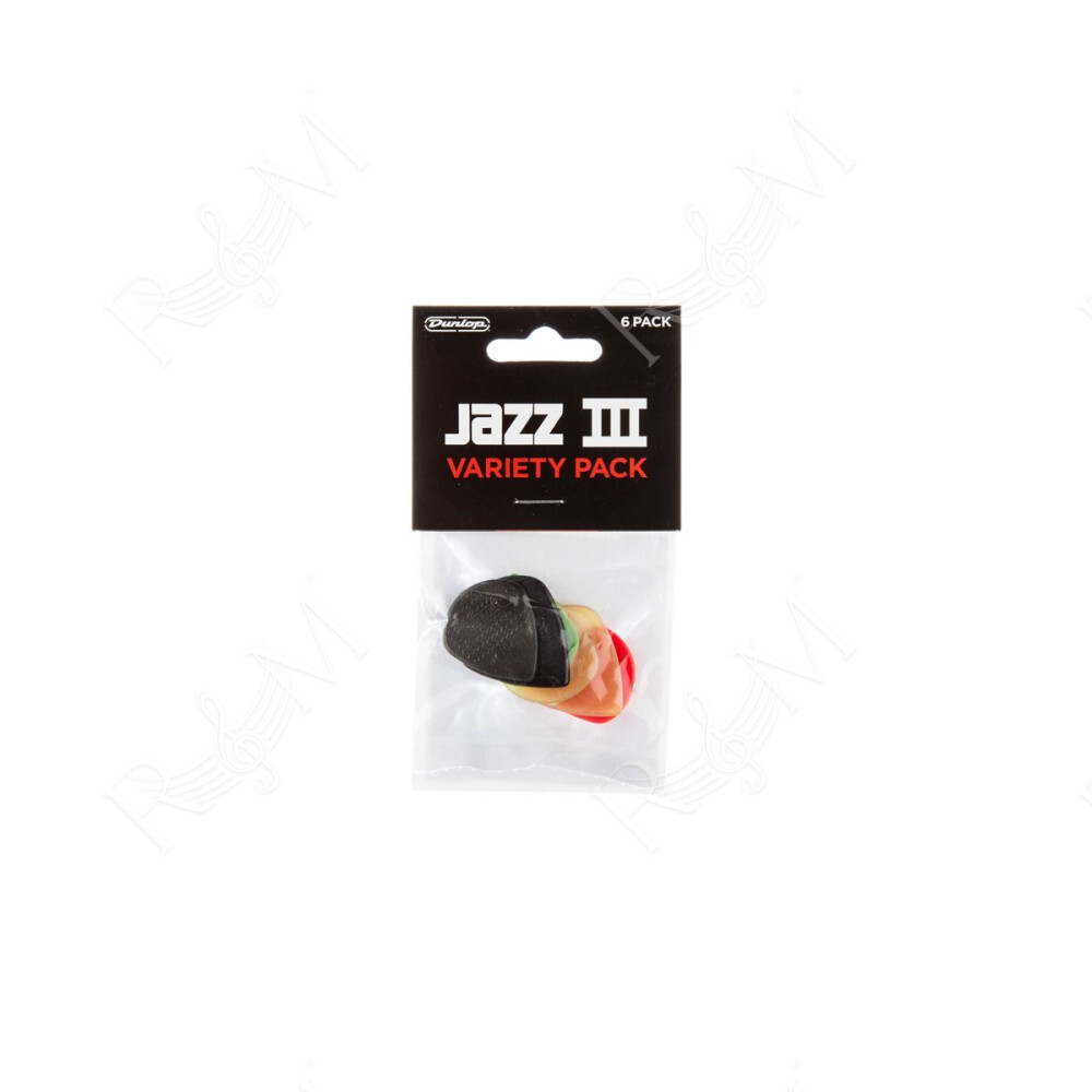 PVP103 Assortimento JAZZ III (busta da 6 plettri)