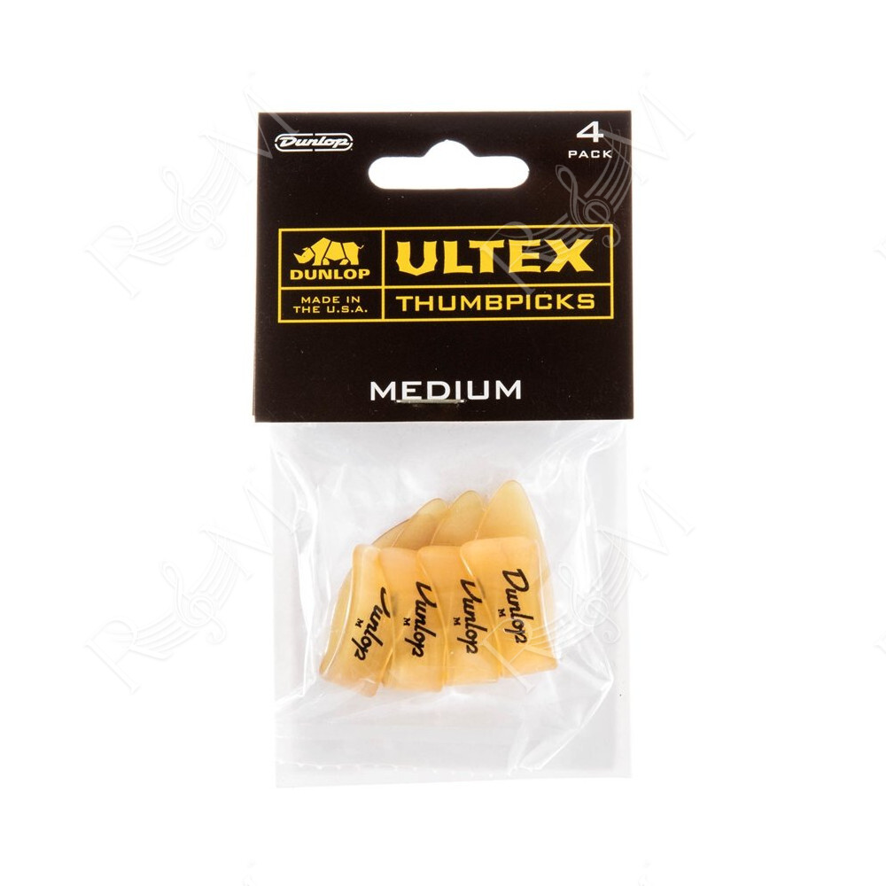 9072P ULTEX THUMB PICK MEDIUM-PLAYER'S CONFEZIONE DA 4