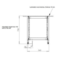Z/612 BK Mobile Rack 12 Unità