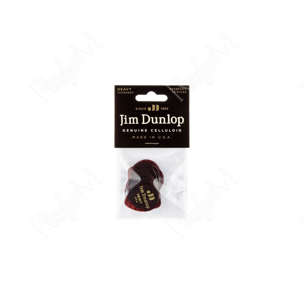 485P-05HV Celluloid Teardrop, Shell Heavy Player's Pack/12