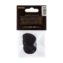 485P-03MD Celluloid Teardrop, Black Medium Player's Pack/12