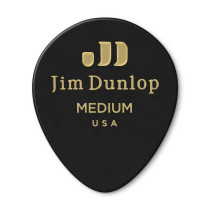 485P-03MD Celluloid Teardrop, Black Medium Player's Pack/12