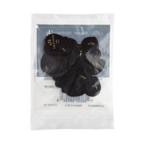485R-03TH Celluloid Teardrop, Black Thin Refill Bag/72