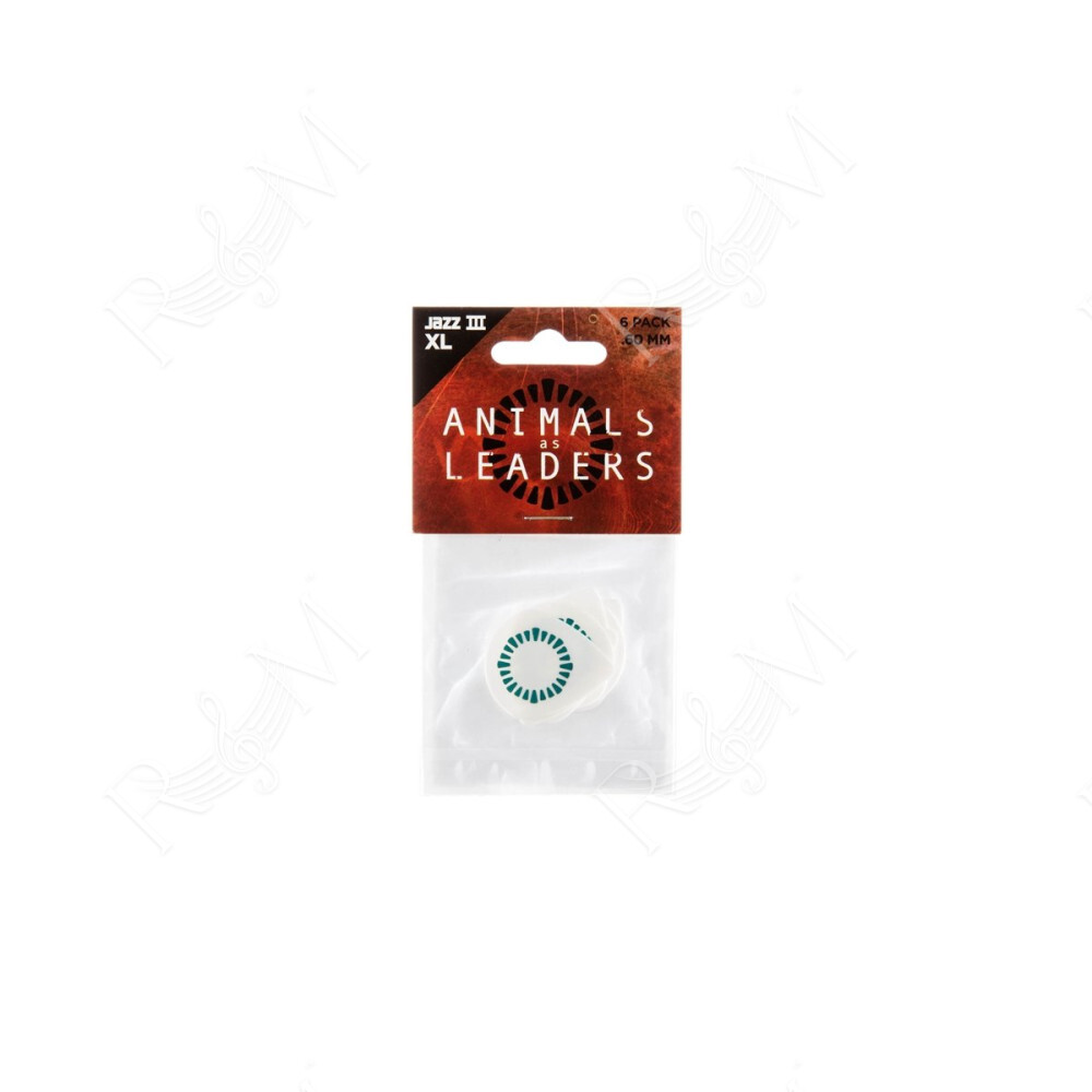 AALP03 Animal As Leaders Tortex Jazz III XL, White .60mm Player's Pack/6