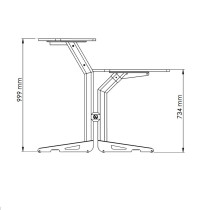 Z/630 BK Workstation a 2 Ripiani