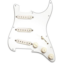 Fluence Loaded Pickguard Strat 3 Single Width White (PRF-STR-WPG)