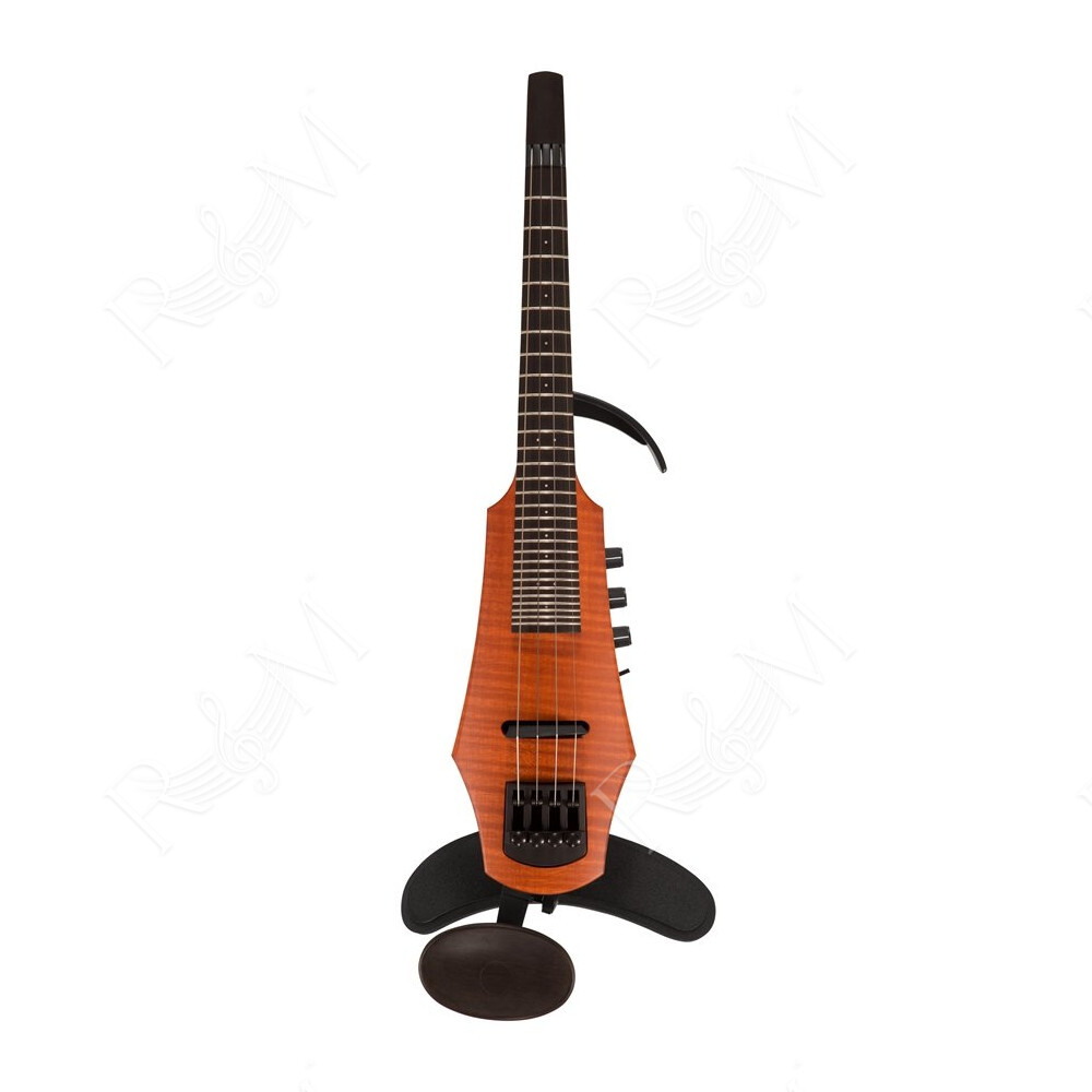 CR Fretted Electric Violin 4 Amber Stain