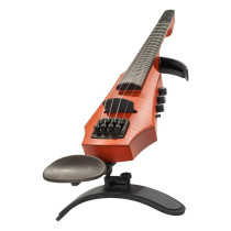 CR Fretted Electric Violin 4 Amber Stain