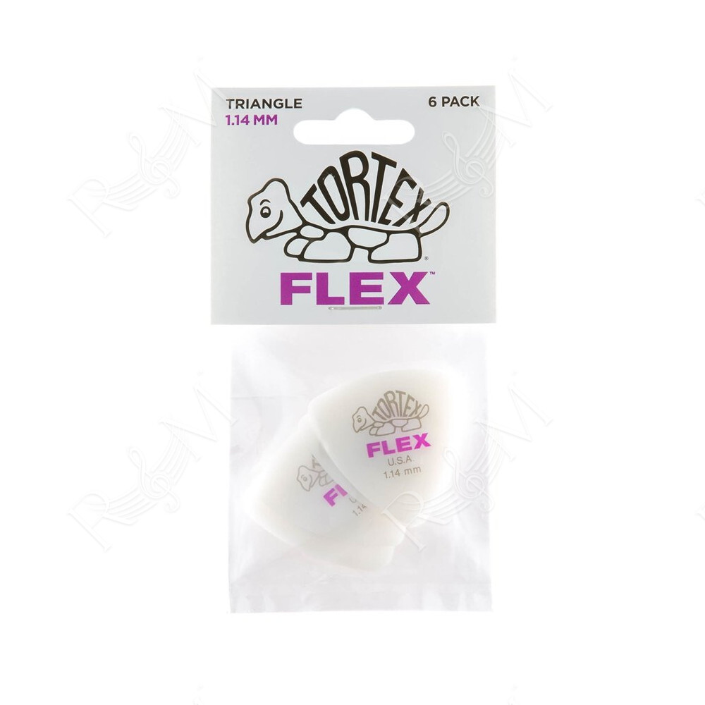456P1.14 Tortex Flex Triangle 1.14 mm Pack/6
