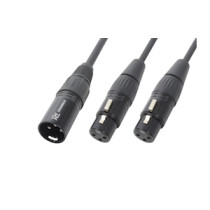 CX142 Cable Splitter XLR M-2 XLR F