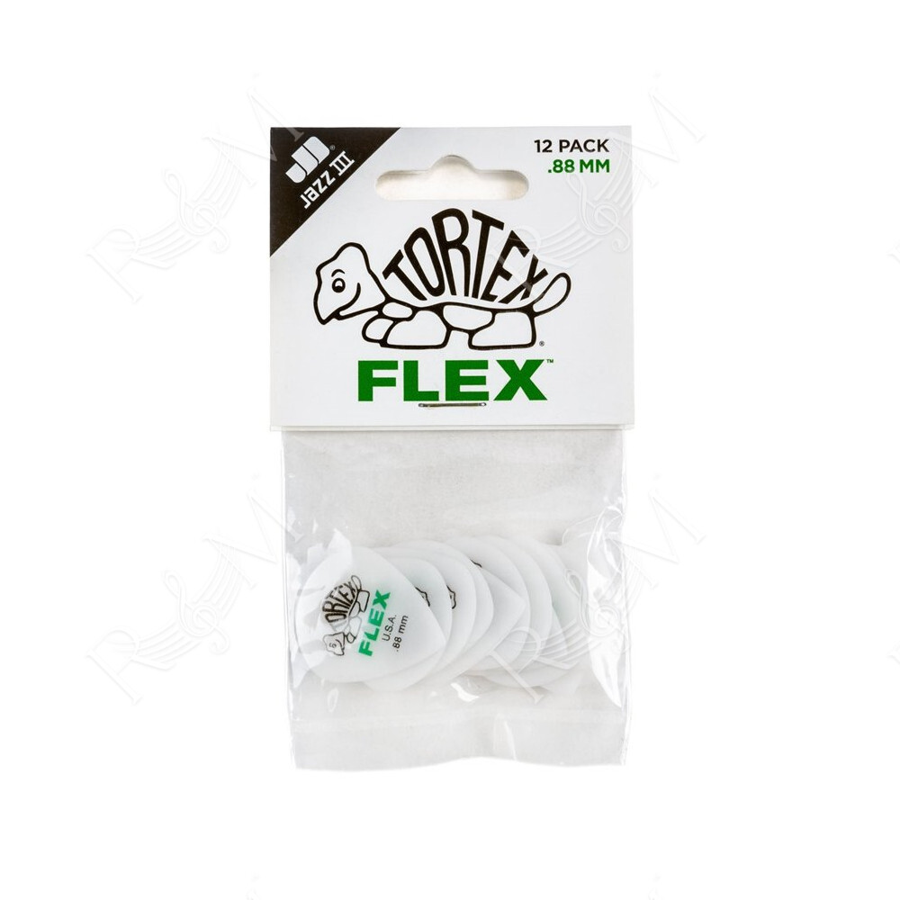 468P.88 Tortex Flex Jazz III .88mm pack/12