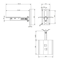QL/958 Supporto a muro per speaker