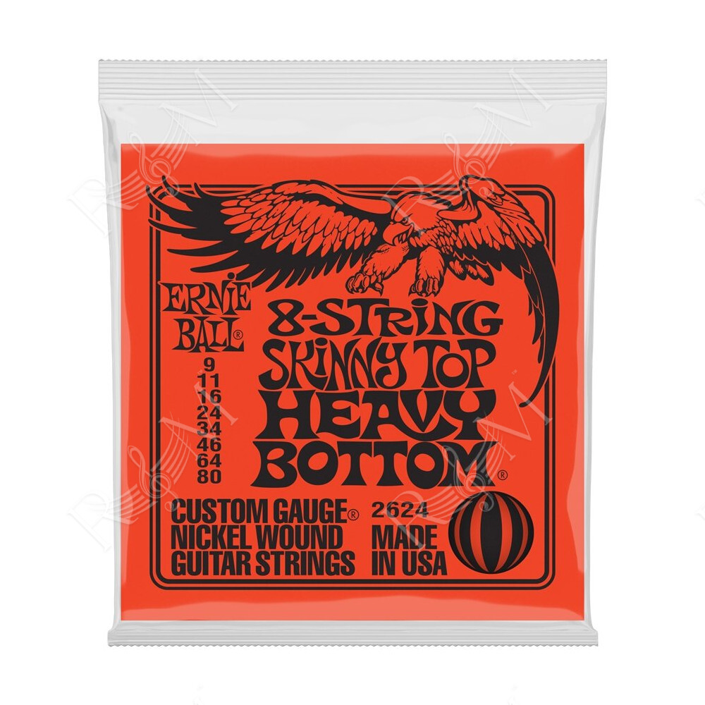 2624 Nickel Wound Skinny Top Heavy Bottom Slinky 9-80