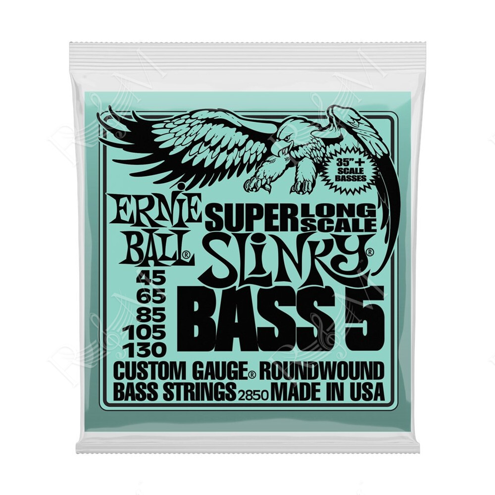 2850 Nickel Wound 5 corde Scala Super Lunga 45-130