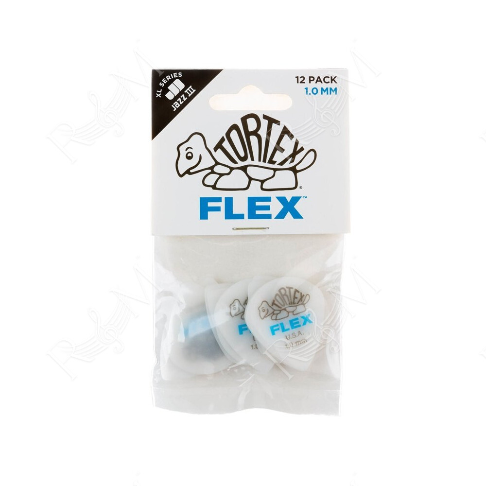 466P100 Tortex Flex Jazz III XL 1.0 mm Player's Pack/12