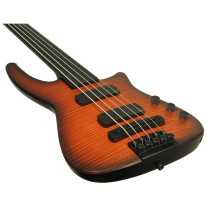 NXT5a Radius Bass 5 Fretless Sunburst