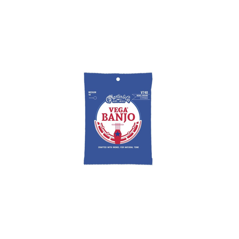 V740 Vega Banjo Strings Medium Monel Wound