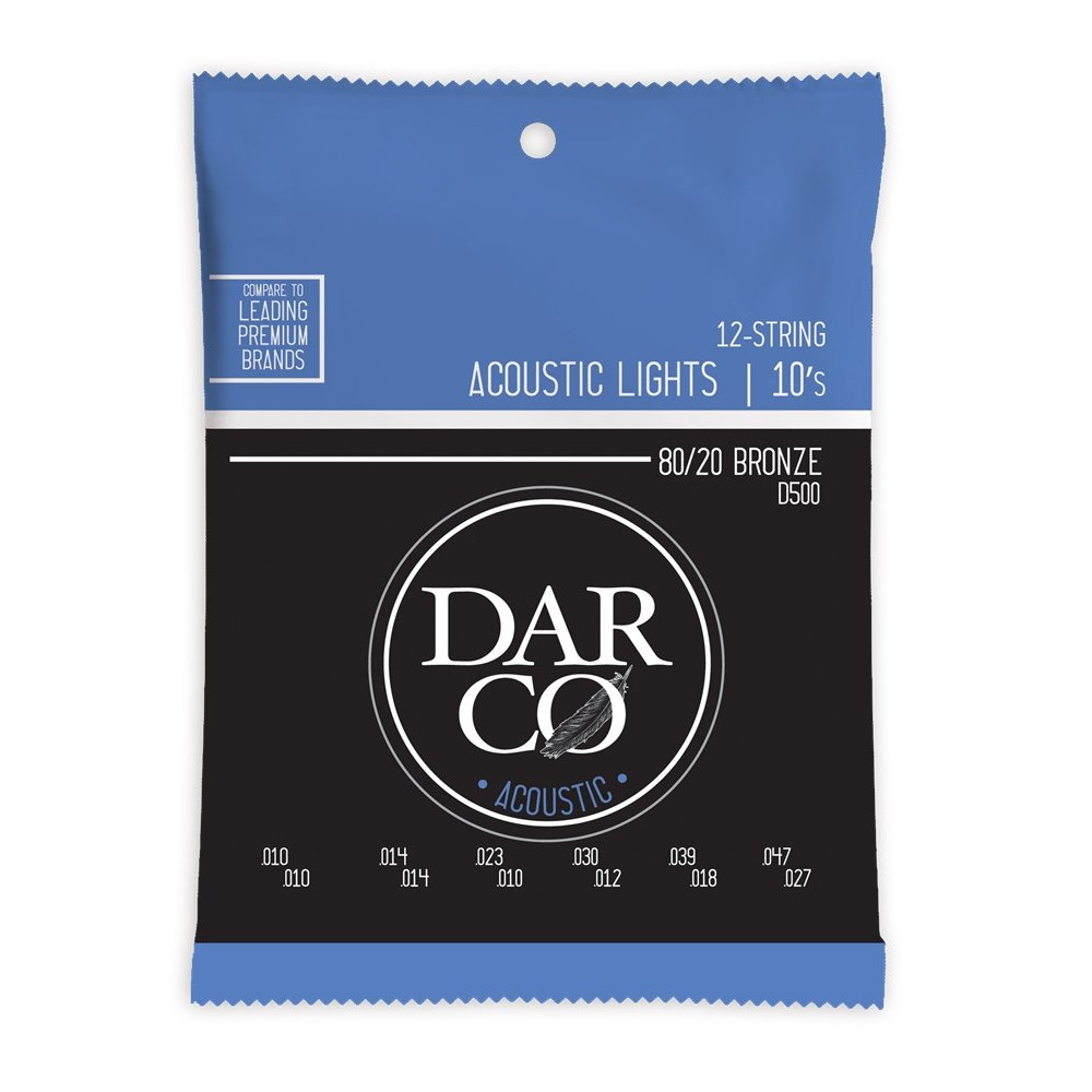 D500 Darco Acoustic Light 12-Strings Bronze 10-47