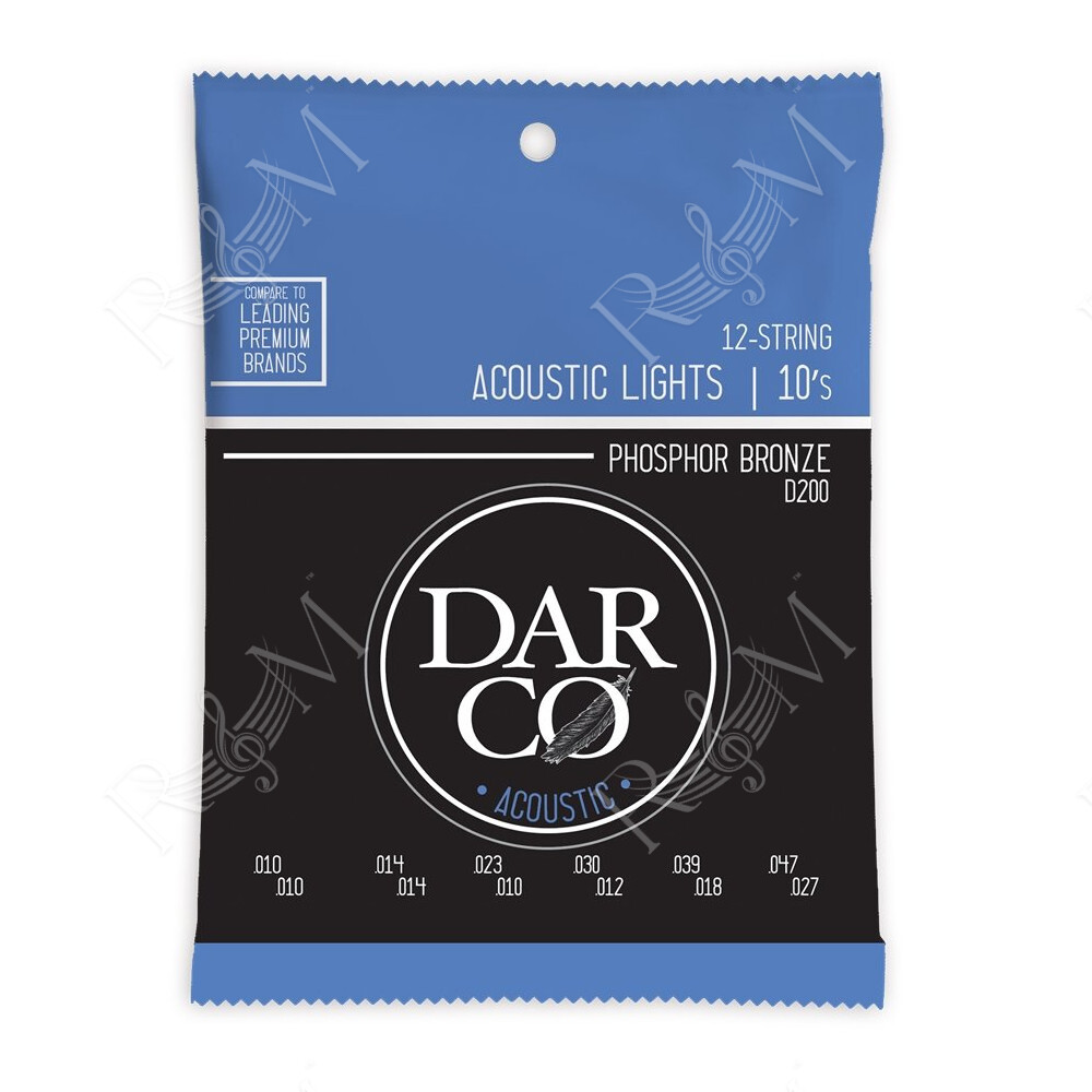 D200 Darco Acoustic Light 12-Strings Phosphor Bronze 10-47