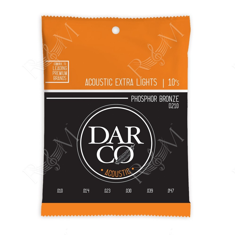 D210 Darco Acoustic Extra Light Phosphor Bronze 10-47