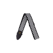 4149 Tracolla Black and White Checkered Jacquard