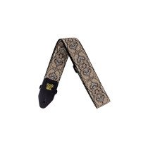 4163 Tracolla Gold & Black Paisley Jacquard