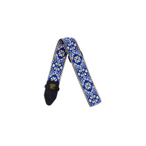 4165 Tracolla Tribal Blue Jacquard