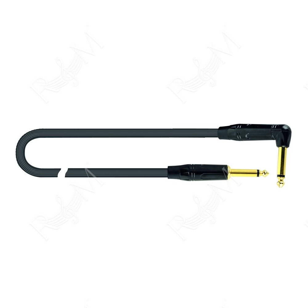 JUST/JR-4,5 Cavo Jack 6.3 TS Mono 90° / Jack 6.3 TS Mono 4,5 mt